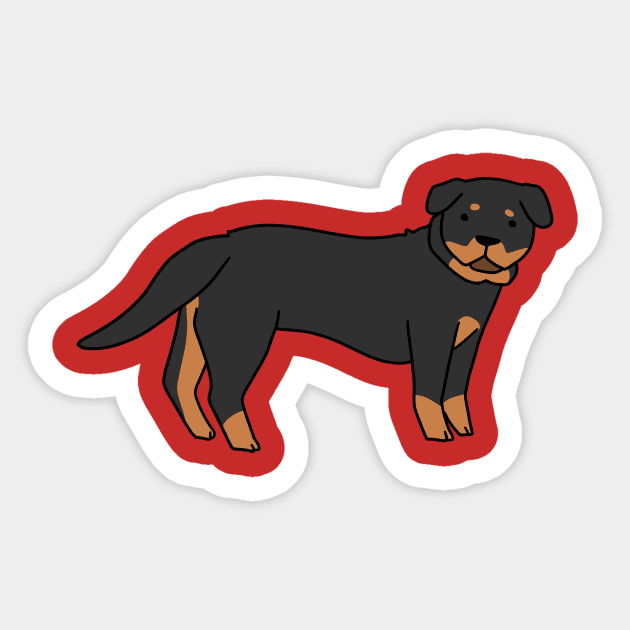 Rottweiler Sticker by saradaboru